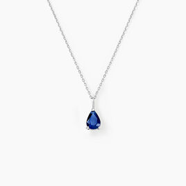 Collier Goutte Or Blanc Saphir - Colliers Femme | Histoire d’Or