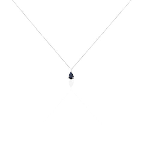 Collier Goutte Or Blanc Saphir - Colliers Femme | Histoire d’Or