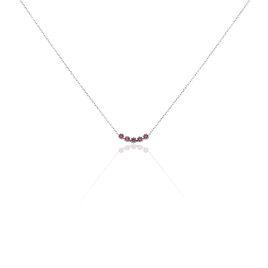 Collier Karrie Argent Blanc Oxyde De Zirconium - Colliers fantaisie Femme | Histoire d’Or