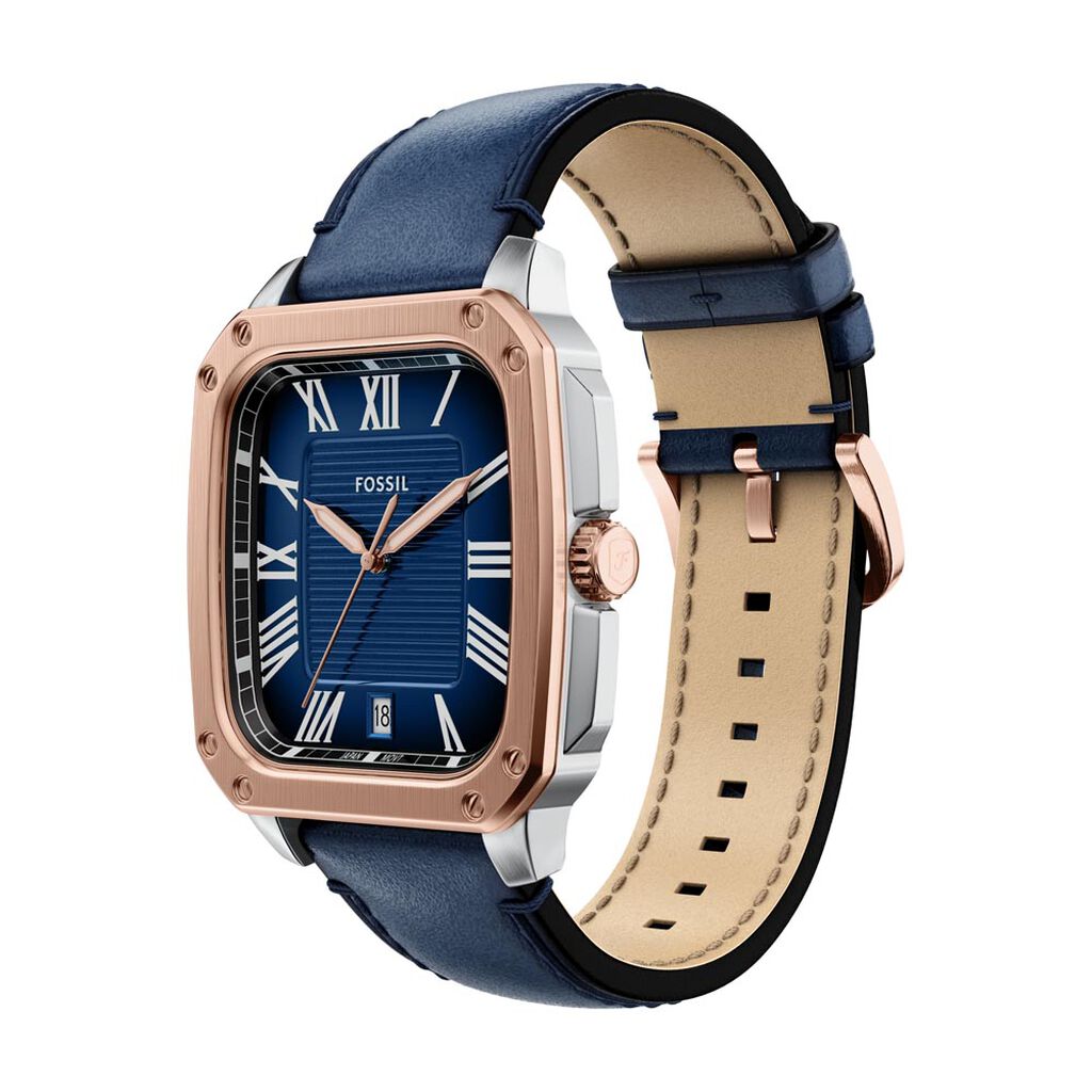 Montre Fossil Crosby Bleu - Montres Homme | Histoire d’Or