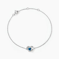Bracelet Or Blanc Eliana Topaze Oxydes