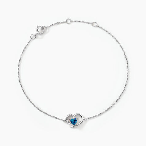 Bracelet Or Blanc Eliana Topaze Oxydes - Bracelets Femme | Histoire d’Or