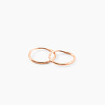 Cr&eacute;oles Valerina Or Rose - Boucles d'oreilles cr&eacute;oles Femme | Histoire d&rsquo;Or