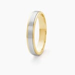 Alliance Markei Ruban Plat Or Bicolore - Alliances Unisex | Histoire d&rsquo;Or