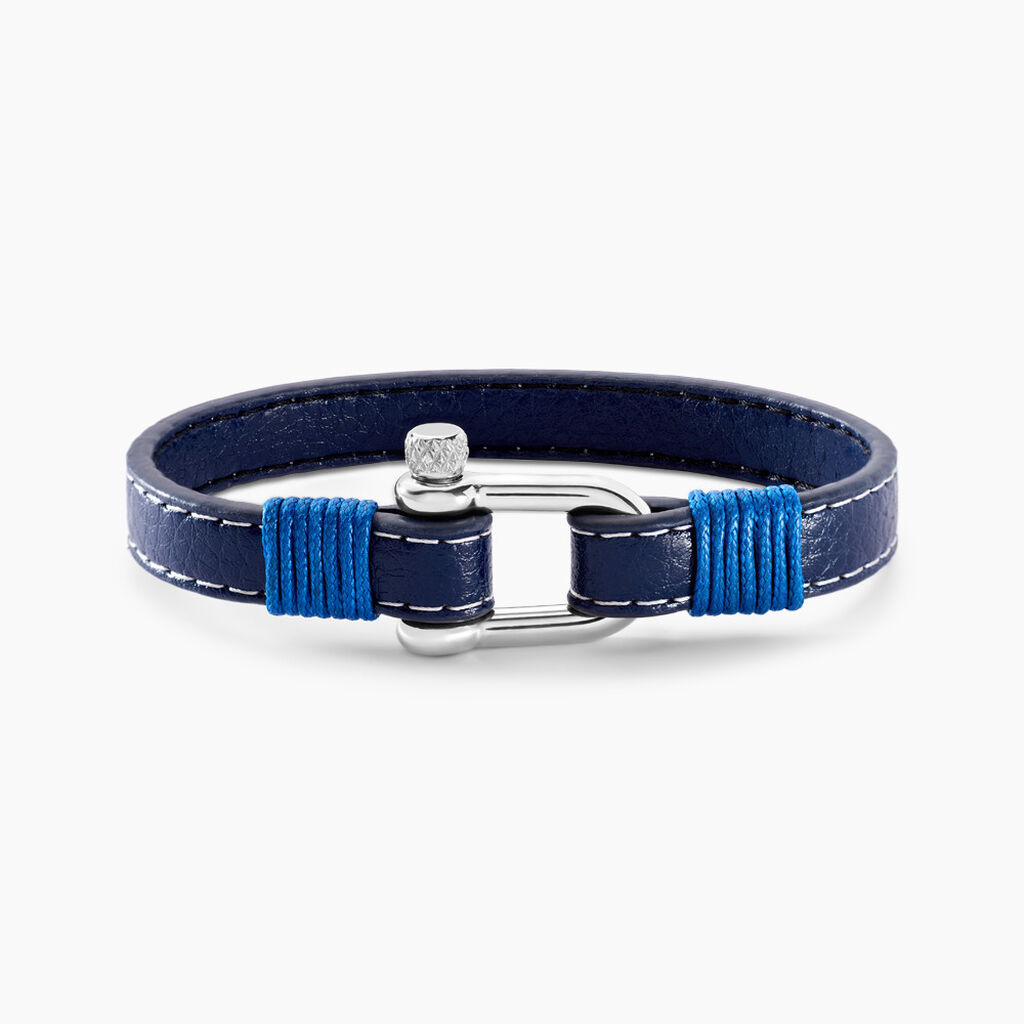 Bracelet Amarelo Acier Blanc - Bracelets Cuir Homme | Histoire d&rsquo;Or