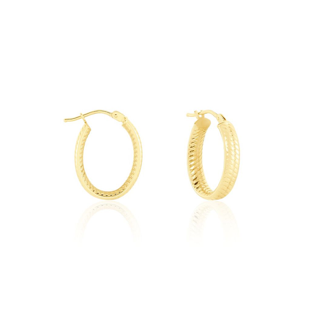 Créoles Galila Or Jaune - Boucles d'oreilles créoles Femme | Histoire d’Or