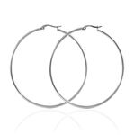 Cr&eacute;oles Carmela Acier Blanc - Boucles d'oreilles cr&eacute;oles Femme | Histoire d&rsquo;Or