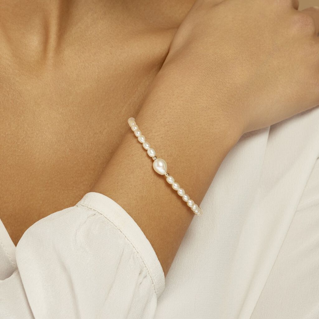 Bracelet Akil Or Jaune Perle De Culture - Bracelets Femme | Histoire d’Or