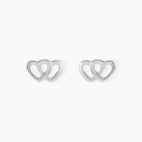 Boucles D'oreilles Puces Lehinaae Argent Blanc - Boucles d'oreilles fantaisie Femme | Histoire d’Or