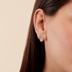 Boucles D'oreilles Puces Tahina Or Jaune Nacre Diamant - Clous d'oreilles Femme | Histoire d&rsquo;Or