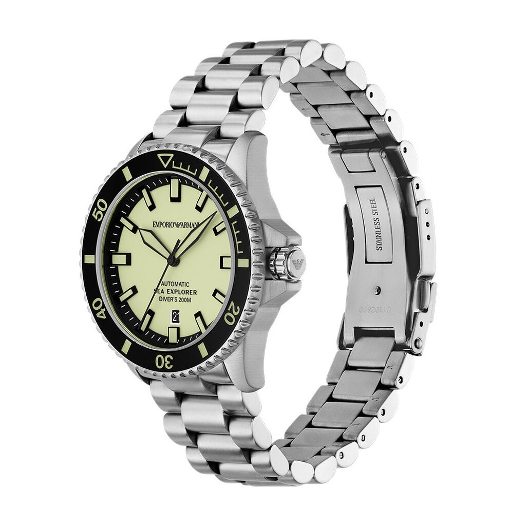 Montre Emporio Armani Sea Explorer Jaune - Id&eacute;es cadeaux Homme | Histoire d&rsquo;Or