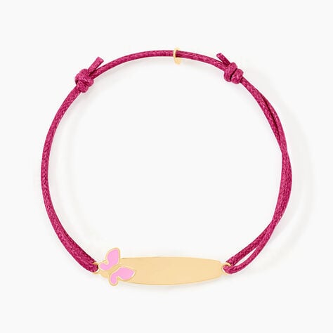 Bracelet Identit&eacute; Helee Papillon Or Jaune - Cadeaux de naissance Enfant | Histoire d&rsquo;Or