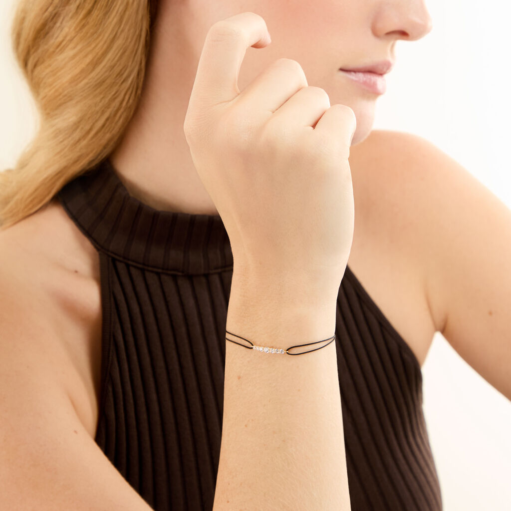 Bracelet Sydney Or Jaune Oxyde De Zirconium - Bracelets Coulissants Femme | Histoire d&rsquo;Or