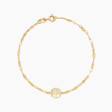 Bracelet Aulnia Argent Dor&eacute; A L'Or 750/1000 - Bijoux sans pierre Femme | Histoire d&rsquo;Or