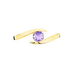 Bague Tiphaine Or Jaune Amethyste - Bagues solitaires Femme | Histoire d&rsquo;Or