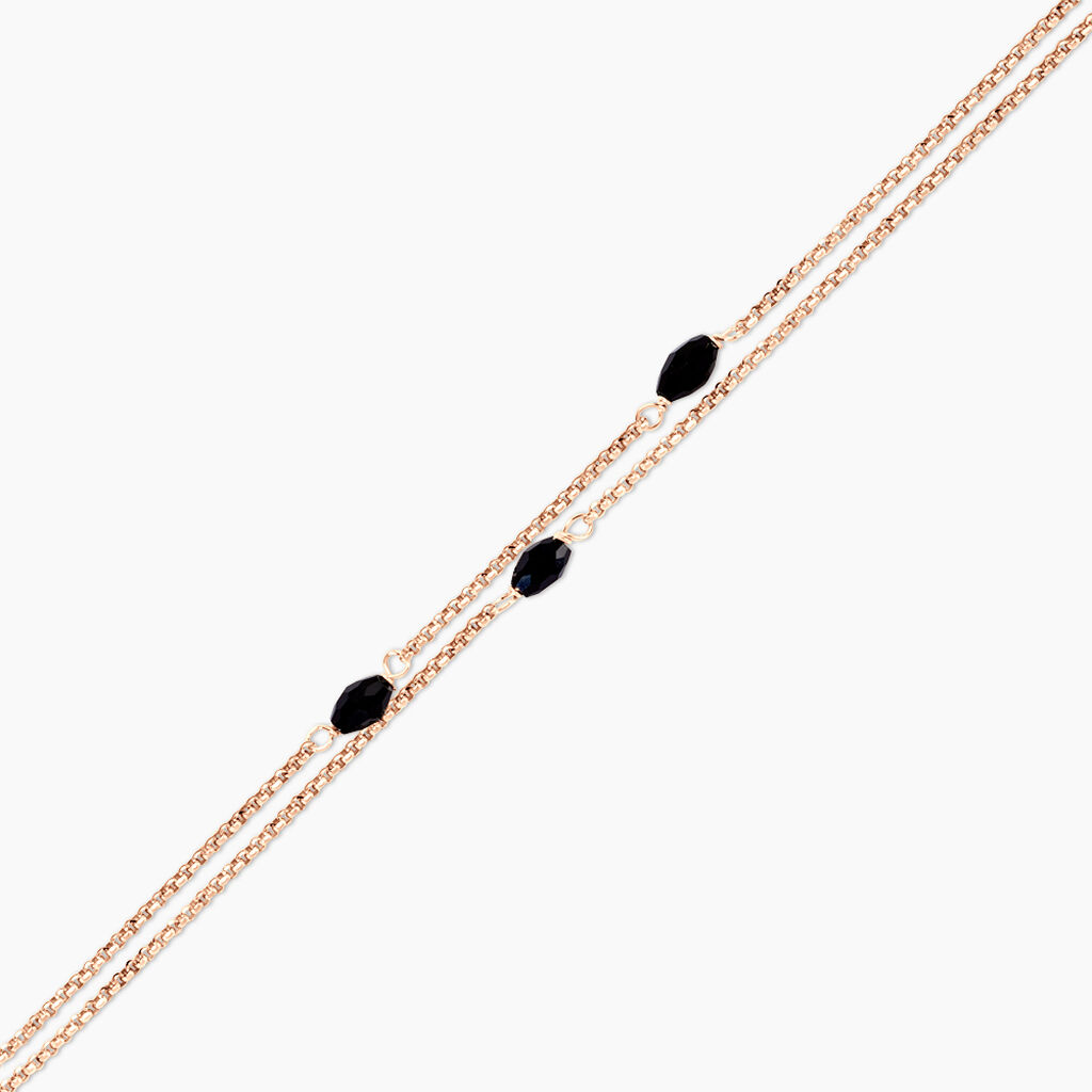 Bracelet Diamantine Argent Rose Pierre De Synthese - Bracelets Femme | Histoire d&rsquo;Or