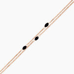 Bracelet Diamantine Argent Rose Pierre De Synthese - Bracelets Femme | Histoire d&rsquo;Or