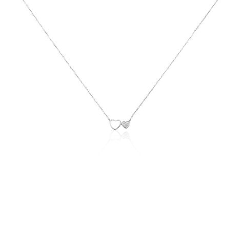 Collier Or Blanc Stacia Diamants - Colliers Femme | Histoire d’Or