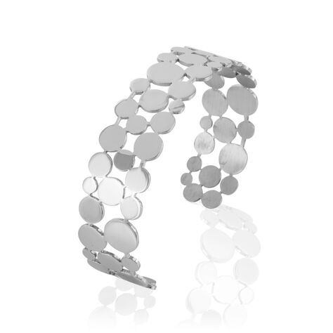 Bracelet Jonc Abrielle Acier Blanc - Bracelets fantaisie Femme | Histoire d’Or