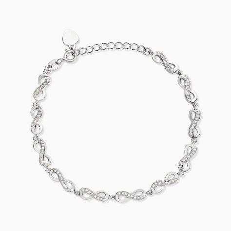 Bracelet Anka Argent Blanc Oxyde De Zirconium - Bracelets Femme | Histoire d&rsquo;Or