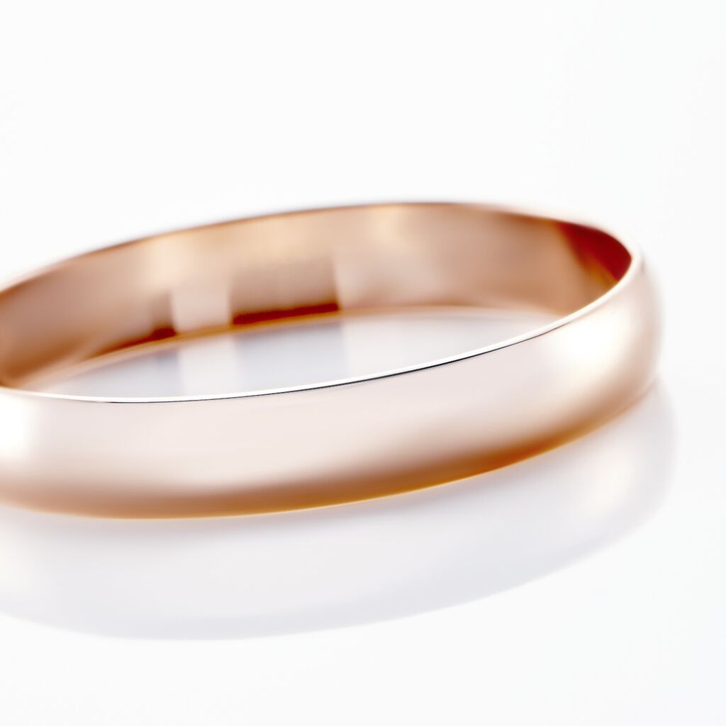 Alliance Meredithe Demi Jonc Classique Or Rose - Alliances Famille | Histoire d’Or