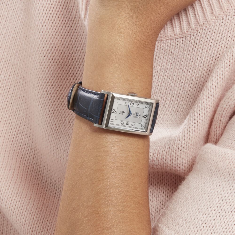 Montres Lip 671279 Acier Boucle Ardillon Blanc Rectangulaire