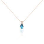 Collier Dalia Or Rose Topaze Et Oxyde De Zirconium - Colliers Femme | Histoire d&rsquo;Or
