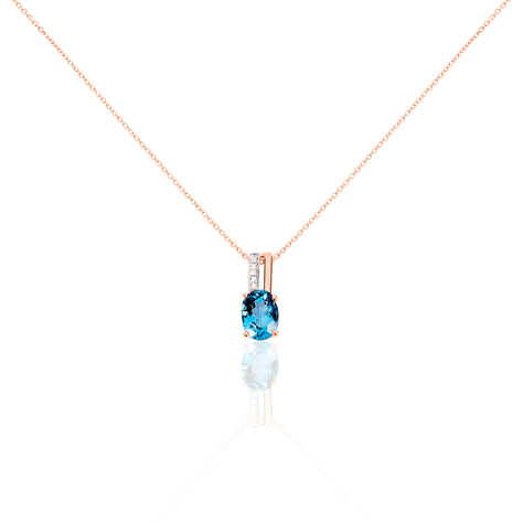 Collier Dalia Or Rose Topaze Et Oxyde De Zirconium - Colliers Femme | Histoire d&rsquo;Or