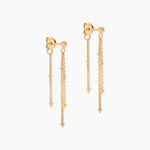 Boucles D'Oreilles Pendantes Juline Plaqu&eacute; Or Jaune - Boucles d'oreilles fantaisie Femme | Histoire d&rsquo;Or