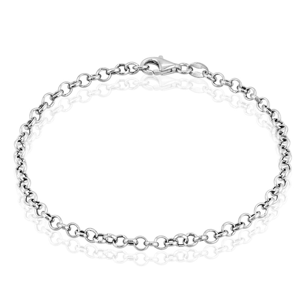 Bracelet Carola Maille Jaseron Argent Blanc