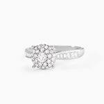 Bague Or Blanc  Shirlene Diamant Synthetique - Bagues solitaires Femme | Histoire d&rsquo;Or