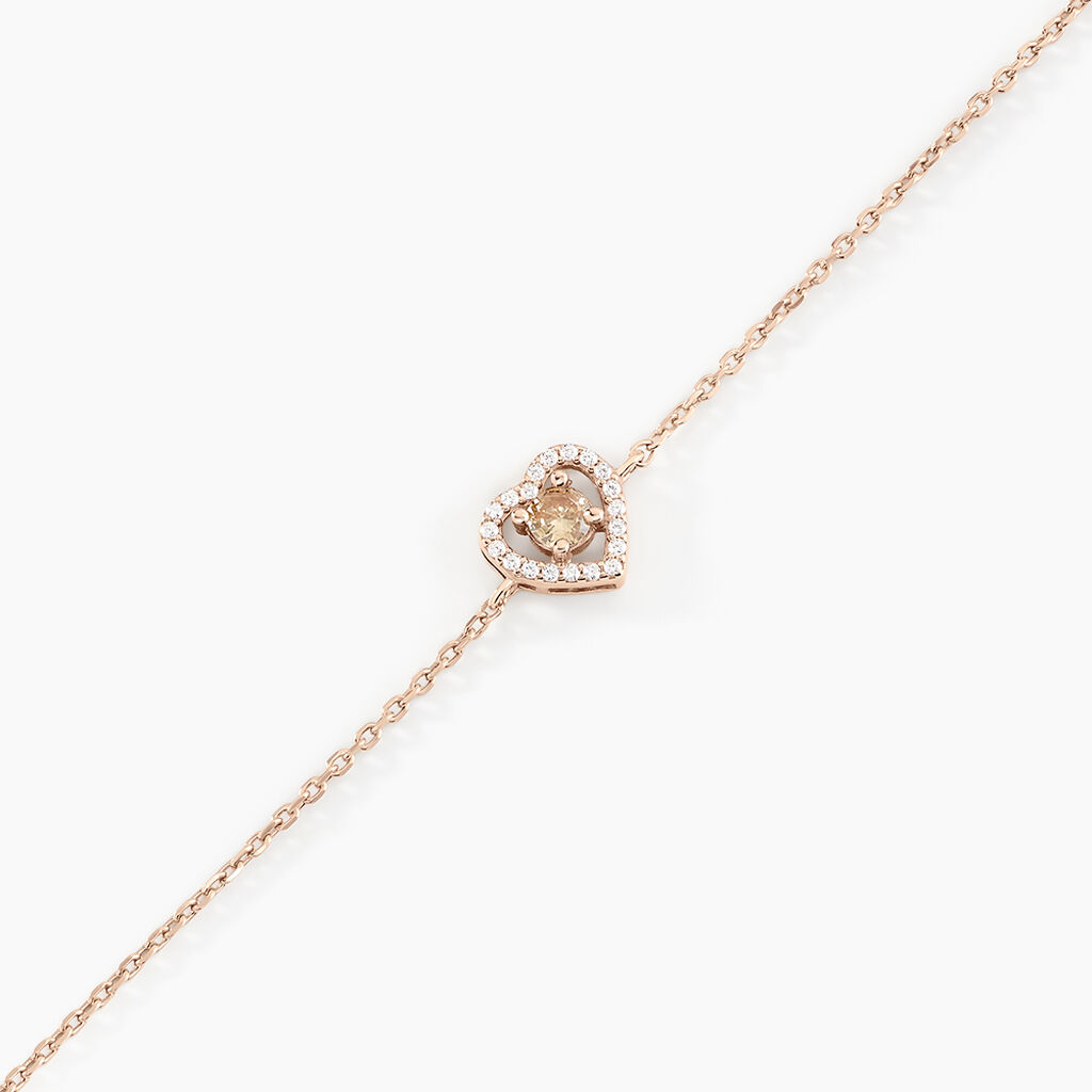 Bracelet Suzon Argent Rose Oxyde De Zirconium - Bracelets Femme | Histoire d’Or