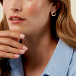 Boucles D'Oreilles Puces Or&eacute;e Plaque Or Jaune - Boucles d'oreilles fantaisie Femme | Histoire d&rsquo;Or