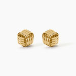 Boucles D'Oreilles Puces Ombeline Argent Dor&eacute; A L'Or 750/1000 - Clous d'oreilles Femme | Histoire d&rsquo;Or