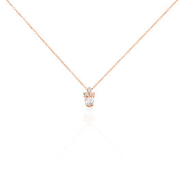 Collier Alicea Or Rose Diamant - Colliers Femme | Histoire d’Or