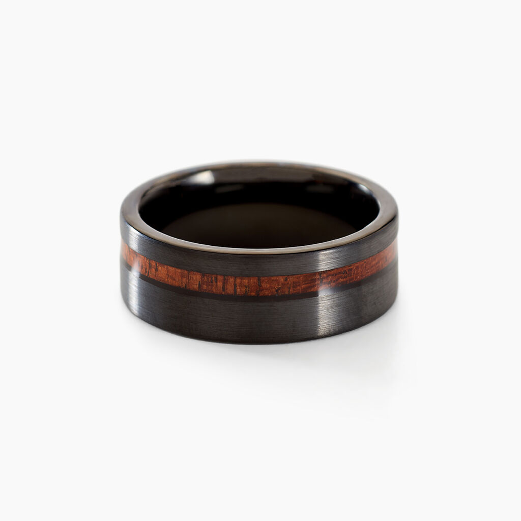Bague Acier Noir Javiere - Bagues fantaisie Homme | Histoire d’Or