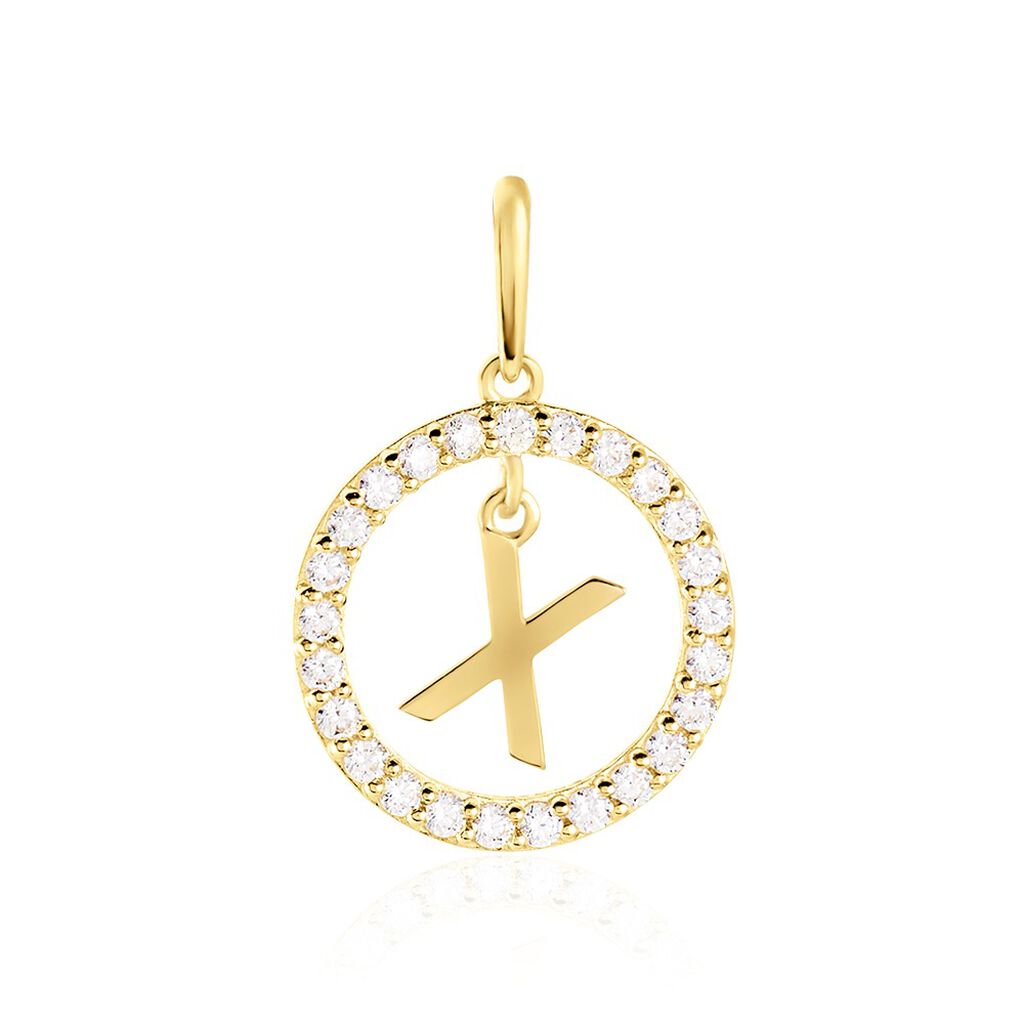 Pendentif Gabe Or Jaune Oxyde De Zirconium - Pendentifs Femme | Histoire d’Or