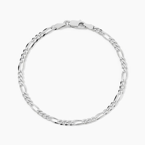 Bracelet Vivian Argent Blanc - Bracelets cha&icirc;ne Homme | Histoire d&rsquo;Or