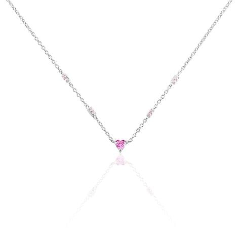 Collier Argent Blanc Declaration Oxyde De Zirconium - Colliers fantaisie Femme | Histoire d&rsquo;Or