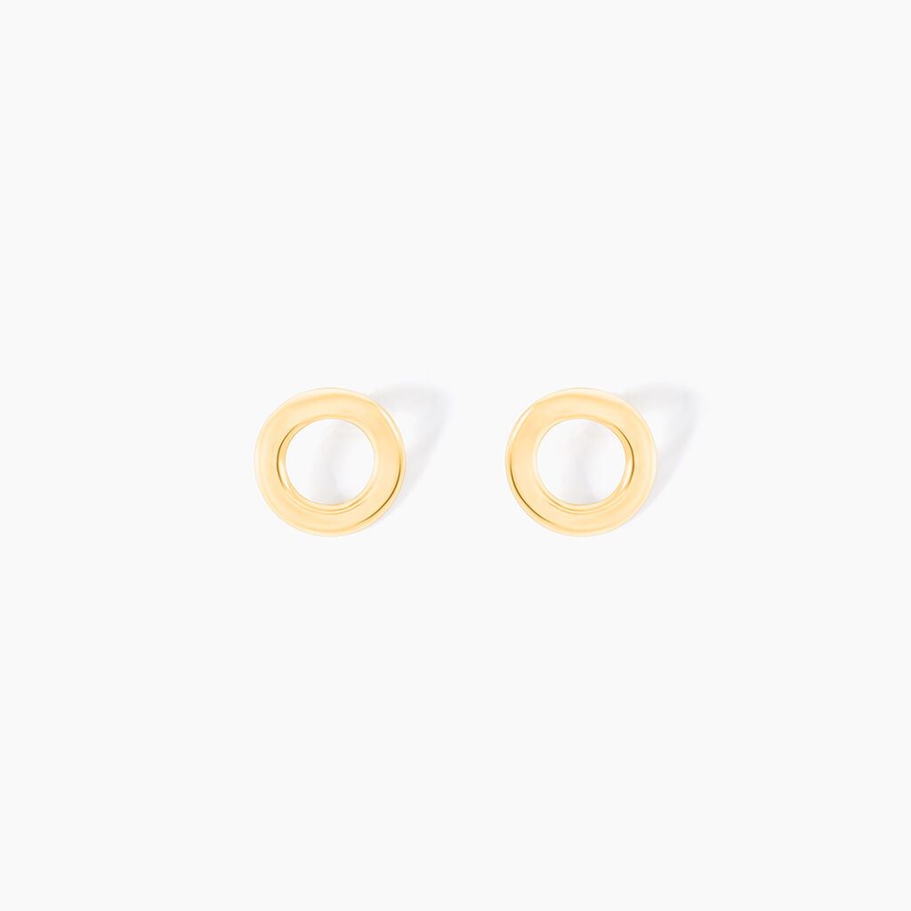 Boucles D'oreilles Puces Freyde Or Jaune - Clous d'oreilles Famille | Histoire d&rsquo;Or
