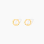 Boucles D'oreilles Puces Freyde Or Jaune - Clous d'oreilles Famille | Histoire d&rsquo;Or