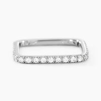 Bague Aselya Argent Blanc Oxyde De Zirconium