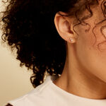 Boucles D'oreilles Puces Mix And Match Or Jaune Oxyde De Zirconium - Clous d'oreilles Femme | Histoire d&rsquo;Or