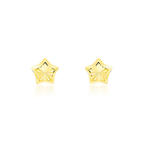 Boucles D'oreilles Puces Alphonsine Etoile Or Jaune - Clous d'oreilles Femme | Histoire d’Or