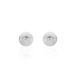 Boucles D'oreilles Puces Virgie Argent Blanc - Boucles d'oreilles fantaisie Femme | Histoire d’Or