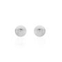 Boucles D'oreilles Puces Virgie Argent Blanc