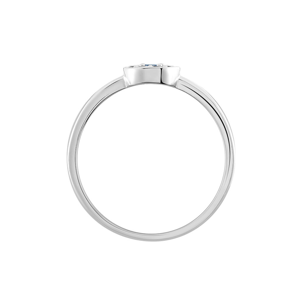 Bague Argent Blanc Auxana Oxyde De Zirconium - Bagues solitaires Femme | Histoire d&rsquo;Or
