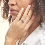 Bague Chou Or Blanc Diamant - Bagues avec pierre Femme | Histoire d&rsquo;Or