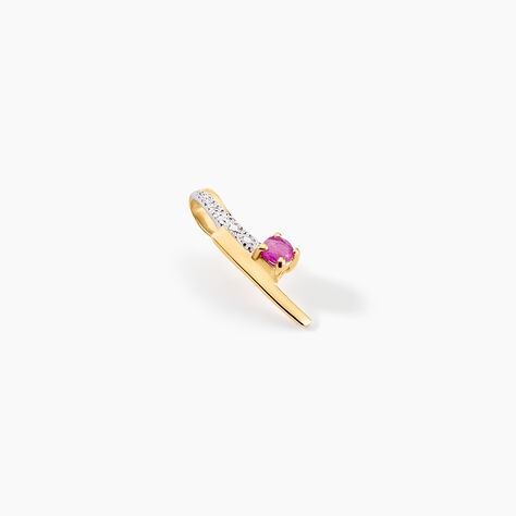 Pendentif Mahya Or Jaune Rubis - Pendentifs Femme | Histoire d’Or