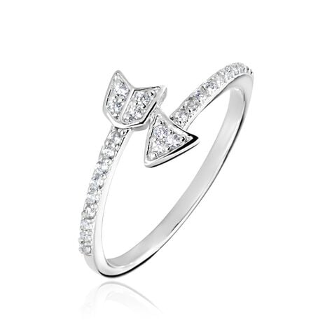 Bague Argent Blanc Caolan Oxydes De Zirconium - Bagues avec pierre Femme | Histoire d’Or